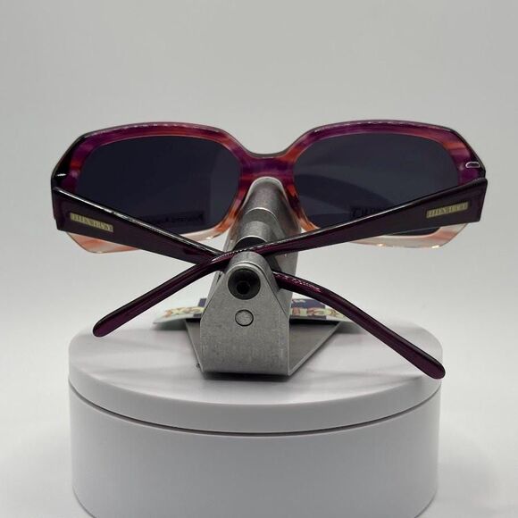 NOS Vintage Y2K Designer Ladies Sunglasses Ellen Tracy | Plum Fade Plastic Frame main image 9